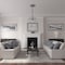 Ekena Millwork Amelia Ceiling Medallion (Fits Canopies up to 2 3/8"), Hand-Painted Platinum, 19 5/8"OD x 3/4"P CM20AMPLS - alternate 3